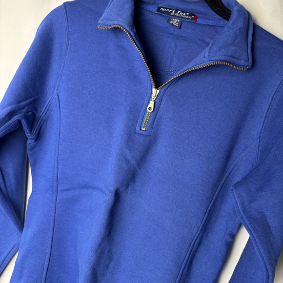 NWT Sport-Tek Women's Royal Blue Quarter-Zip Sweatshirt XSmall - Picture 3 of 8